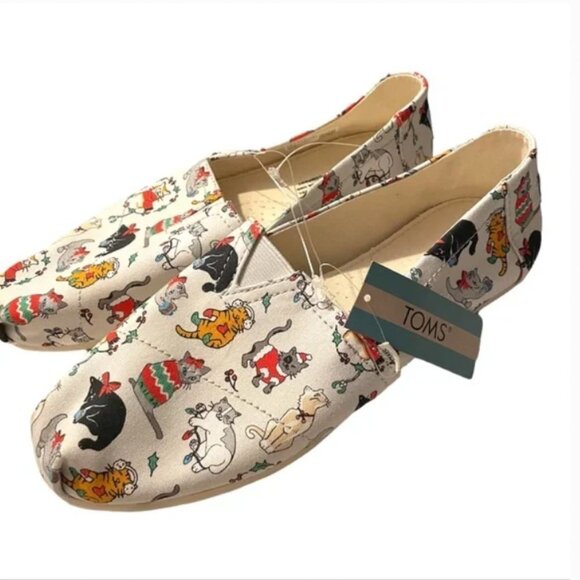 Toms Shoes - New! Toms Christmas Cats Shoes